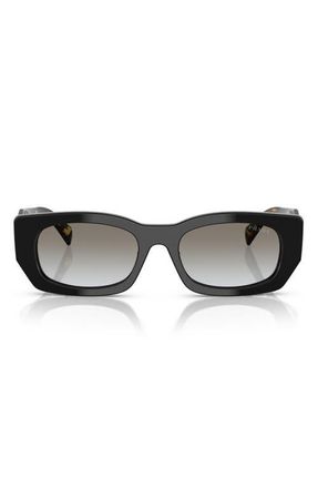 Prada 53mm Pillow Sunglasses in Black at Nordstrom