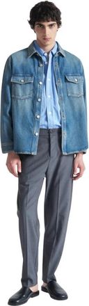 Mauro Grifoni Denim Shirt - Heren - Spijkeroverhemden - Blauw - M - Denim - Overhemden