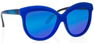 Italia Independent II 0092V 022.ZEB Womens Sunglasses Blue Size 58