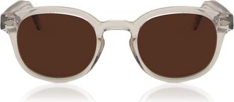 SmartBuy Collection Oval Full Rim Plastic Mens Sunglasses Clear Size 49 - Free Lenses - SmartBuy Collection