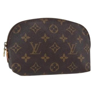 Louis Vuitton Pre-owned Canvas Pouch - Dames - Vintage Clutch - Bruin - ONE Size - Vintage