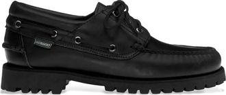 Sebago acadia waxy loafers - men - Leather/Leather/Leather - 9.5 - Black