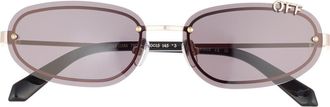Off-white Miami 60mm Oval Sunglasses in Gold - Dark Grey at Nordstrom Rack