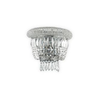 Netlighting Dubai 2 Light Wall Light Chrome E14 in Grey