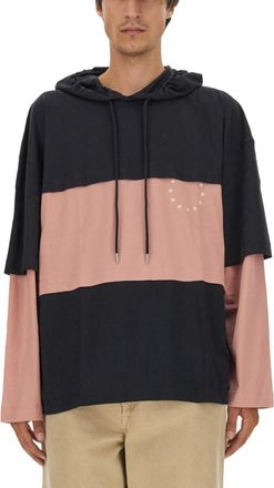 &Eacute;tudes Studio Black Color Block Hoodie