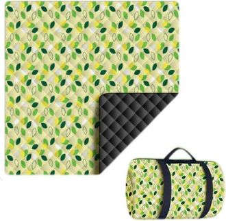No Brand Manta De Picnic Plegable Extragrande Impermeable De 200x300 Cm (hoja Verde)