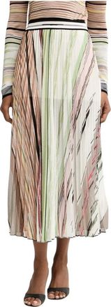 Missoni Pliss&eacute; Maxirok - Dames - Midirokken - Veelkleurig - L - Polyester - Rokken