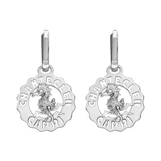 CHANTECLER Et Voil&agrave; Logo Zilveren Oorbellen - Dames - Oorbellen - Grijs - ONE Size - Accessoires