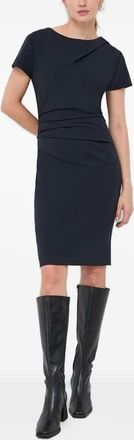 Tiger Of Sweden Abito midi drappeggiato a maniche corte - Blu