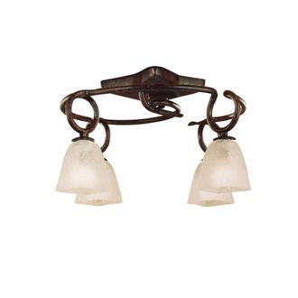 Netlighting (0001 002) Oberture Ceiling 4 Light E14 BrownBlack Oxide in Brown