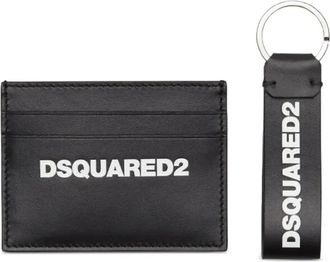 Dsquared2 Zwarte Leren Modetas - Heren - Portefeuilles - Zwart - ONE Size - Leer - Accessoires