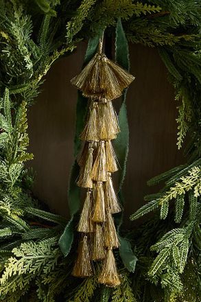 Terrain Tasseled Charm Ornament, Colorful