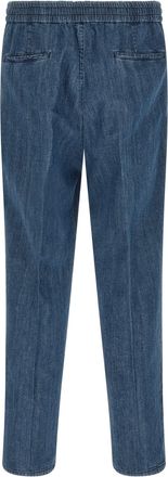 Brunello Cucinelli Mens Blue Cotton Relaxed Fit Jeans Clothing