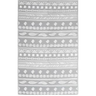 vidaXL Alfombra de exterior arakil gris 190x290 cm pp Vidaxl