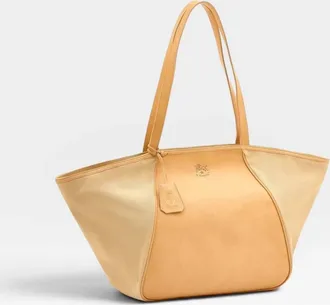 IL BISONTE Womens Archive 1970 Tote Bag In Natural
