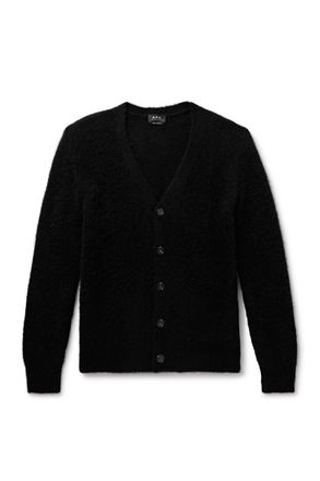 A.P.C. Davis Brushed Alpaca-Blend Cardigan