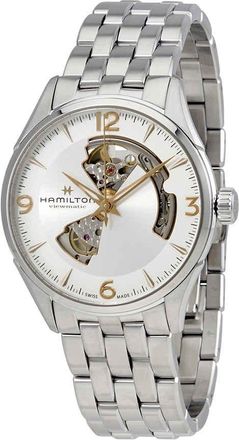 Hamilton Jazzmaster Open Heart Auto Silver Dial Mens Watch H32705151