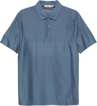Canali Polo con dettaglio a righe - Blu