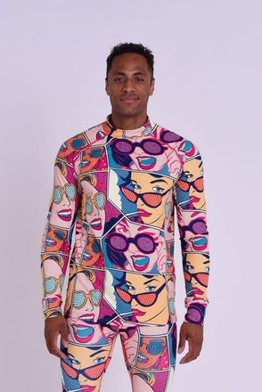OOSC Baselayer Top - Comic Book Candy Mens in Multi-Colour at Nordstrom, Size Large