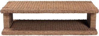 Baxton Studio Rhinos Handwoven Seagrass Coffee Table with Open Shelf