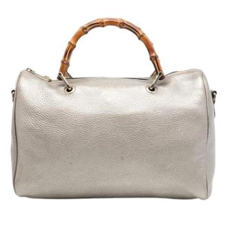 Gucci Pre-owned Leren Handtas - Dames - Vintage Handtas - Beige - ONE Size - Leer - Vintage