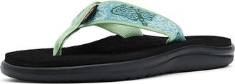 Teva Voya Flip Womens Sandals Enchanted Forest Quiet Green : 10 B - Medium, Textile