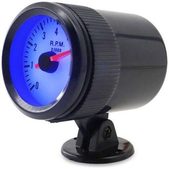 OEM Tac&oacute;metro De 52 Mm, 0-8000 Rpm - Iluminaci&oacute;n Led Azul - Compatible Con Motores De 4/6/8 Cilindros - Alta Sensibilidad