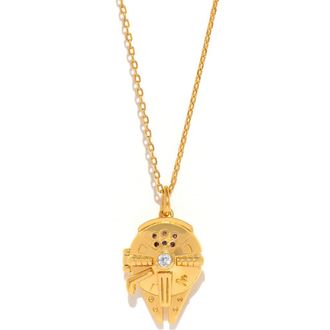 Girls Crew Star Wars Millenium Falcon Locket Necklace in Gold at Nordstrom