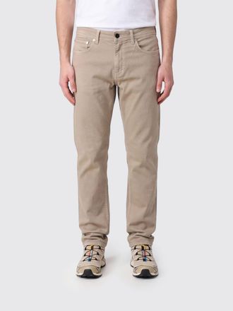 Stone Island Jeans slim fit in denim di cotone con patch logo Compass