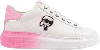 Karl Lagerfeld Kapri Sneakers - Dames - Sneakers - Wit - 37 EU - Leer - Schoenen