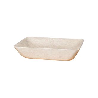 Wanda Collection Lavabo encimera de m&aacute;rmol para cuarto de ba&ntilde;o carmen crema 60 cm