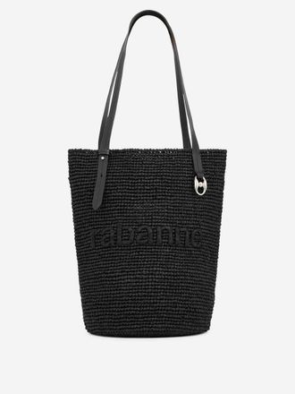 Paco Rabanne Raffia Tote Bag