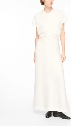 Toteme Tote Bagme - Womens Blouson waist fine pleated long dress