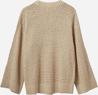 The Garment Womens Jersey April Cotton Beige Organic Knitwear Sweater