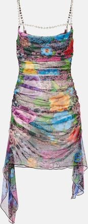 Area Abito corto in tulle con cristalli