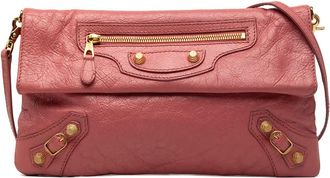 Balenciaga Pre-owned Balenciaga Lambskin Motocross Giant 12 Envelope Clutch With Strap Ladies SHDMYD6GH2DVTTAW