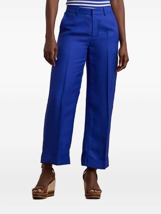 Lauren Ralph Lauren tailored trousers - women - Linen/Flax/Viscose - 34 - Blue