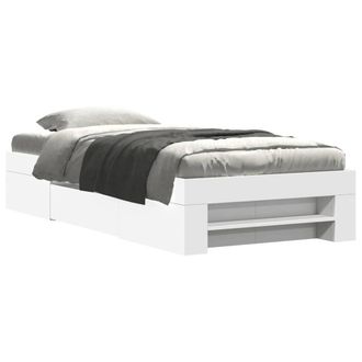 Berkfield Home Bed Frame without Mattress White 90x190 cm Single Engineered Wood