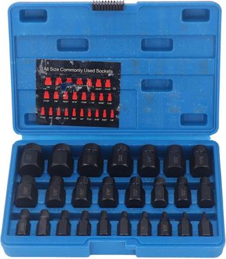 OEM Juego De 25 Extractores De Tornillos Para Pernos Da&ntilde;ados, Herramienta Para Extraer Pernos Hexagonales, Kit Extractor De Tornillos Rotos, F&aacute;cil De Usar