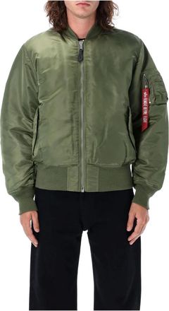 Alpha Industries Sage Green Ma-1 Bomber Jacket - Heren - Bomber jackets - Groen - M - Nylon - Jassen