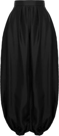 Manur&iacute; Pantaloni Bazar con pieghe - Nero