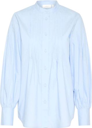 Inwear Dames, Blouses & Shirts, Blauw, Maat: XS Katoen