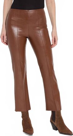 Lyss&eacute; Ankle Elysse Vegan Leather Pant In Whiskey