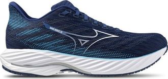 Mizuno Mens Wave Rider 28 - Running Shoes Estate Blue/White Size 08.5