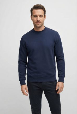 Boss Orange by Hugo Boss Sweatshirt BOSS ORANGE WeSmallcrew, Herren, Gr. 4XL, open blau464, Sweatware, Obermaterial: 100% Baumwolle, relaxed fit, Rundhals, eingesetzt B&uuml;ndchen