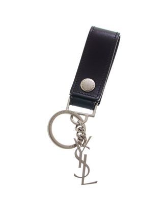 Saint Laurent Cassandre Leather Key Ring
