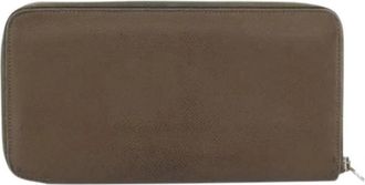 Herm&egrave;s Pre-owned Leather Wallet - Dames - Vintage Accessoires - Bruin - ONE Size - Leer - Vintage
