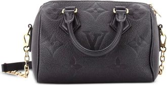 Louis Vuitton Speedy Bandouliere Bag Monogram Empreinte Giant 20 crossbody bag - Zwart
