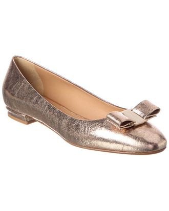 Ferragamo Ferragamo Vara Bow Leather Flat