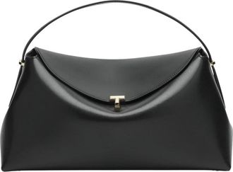 Toteme T-Lock Handtas - Dames - Handtassen - Zwart - ONE Size - Leer - Tassen